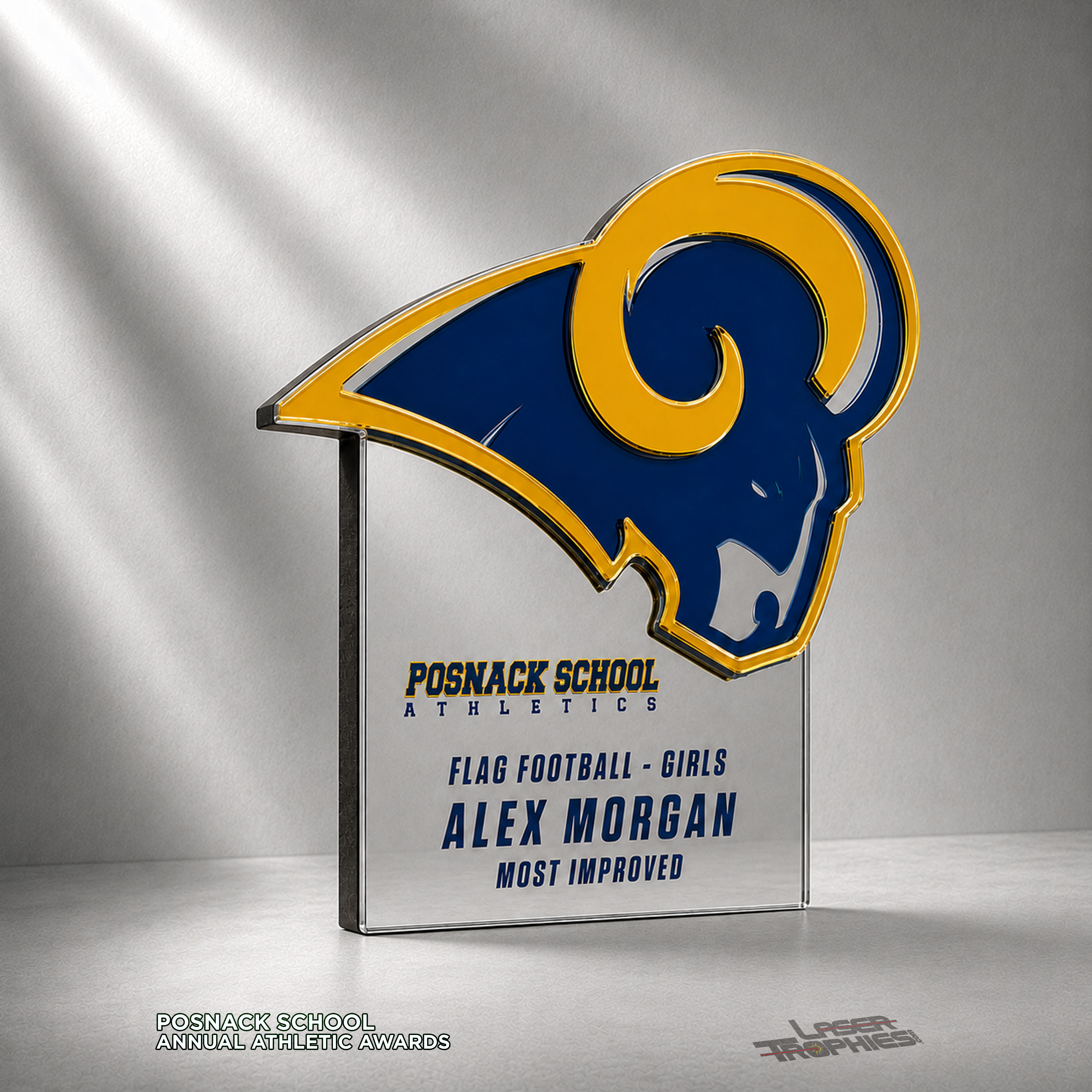 Custom school athletics award